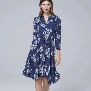 WHBM Soft Floral Blouson Dress NWT